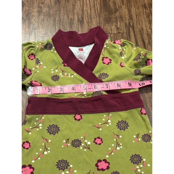 Tea Collection Girls Dress Set of 2 Sz 3 Floral Long Sleeve Play Dresses lot - Picture 4 of 10